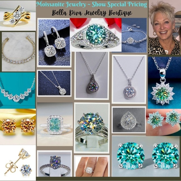 MOISSANITE 5 c.t.w Cyan Blue Necklace GRA CERTIFIED - Picture 8 of 10